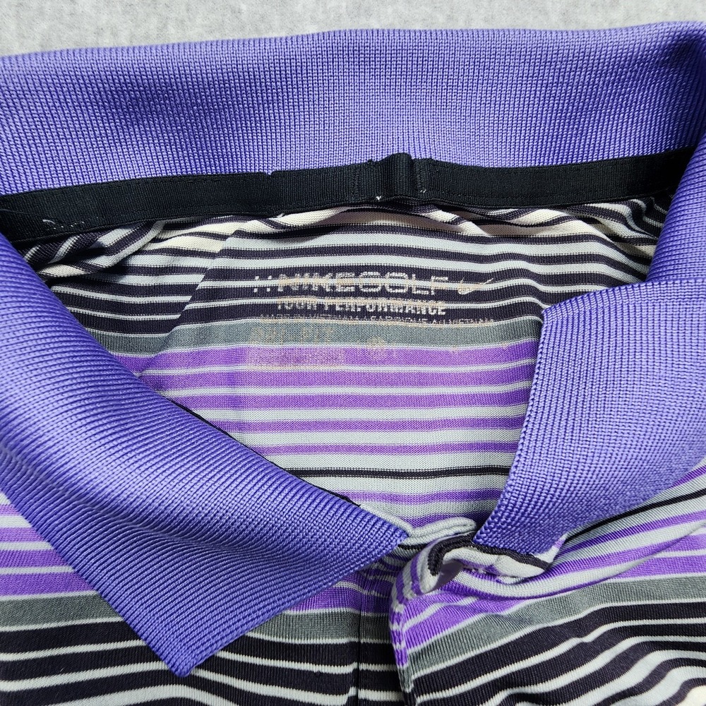 Nike Polo Shirt Golf Men's XL Tour Performance Striped Short Sleeve Hombre Golf - Picture 10 of 12